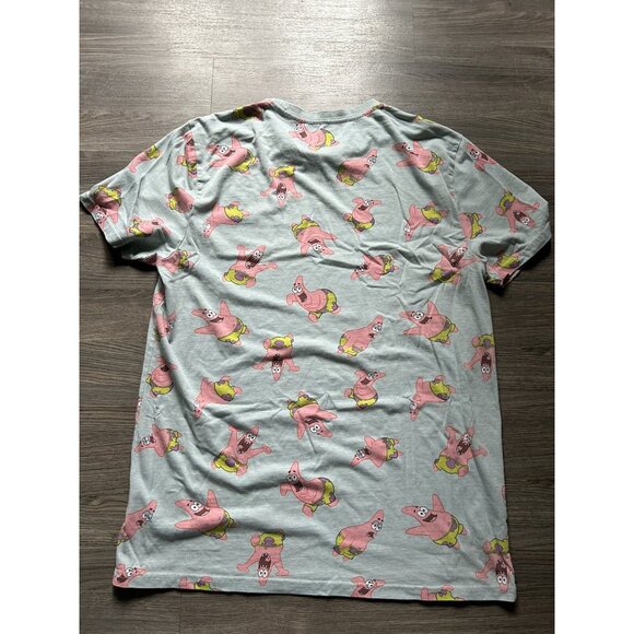 SpongeBob SquarePants Light Blue Patrick Expressions Print Graphic T Shirt Large - Picture 5 of 5